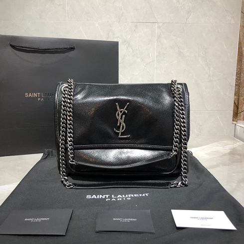 YSL original calfskin niki medium bag 498894 black