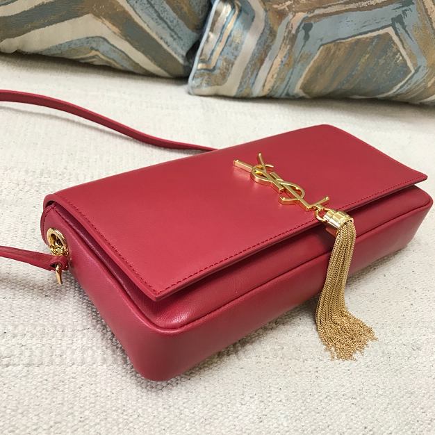 YSL original lambskin kate 99 bag 604276 red