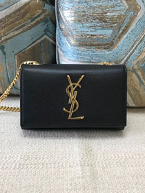 YSL original grained calfskin mini kate bag 326076 black