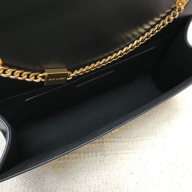 YSL original smooth calfskin medium kate satchel 326078 black