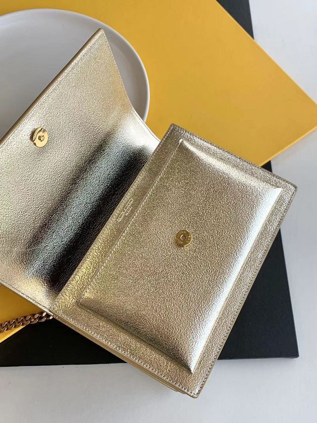 YSL original calfskin medium sunset bag 442906 gold