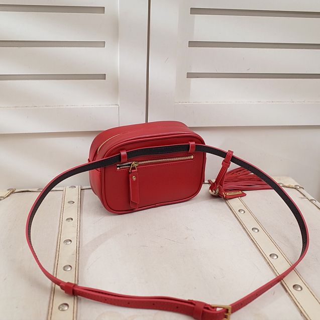YSL original calfskin lou belt bag 534817 red
