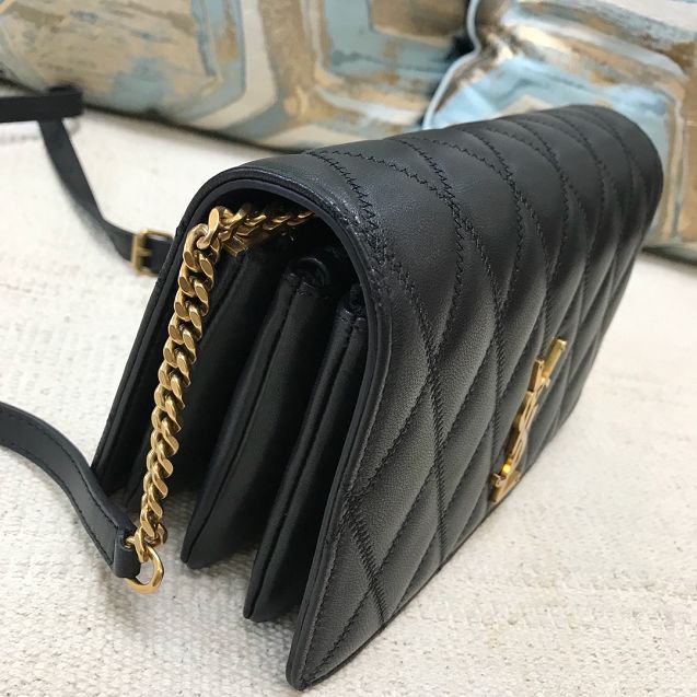 YSL original lambskin angie chain bag 568906 black