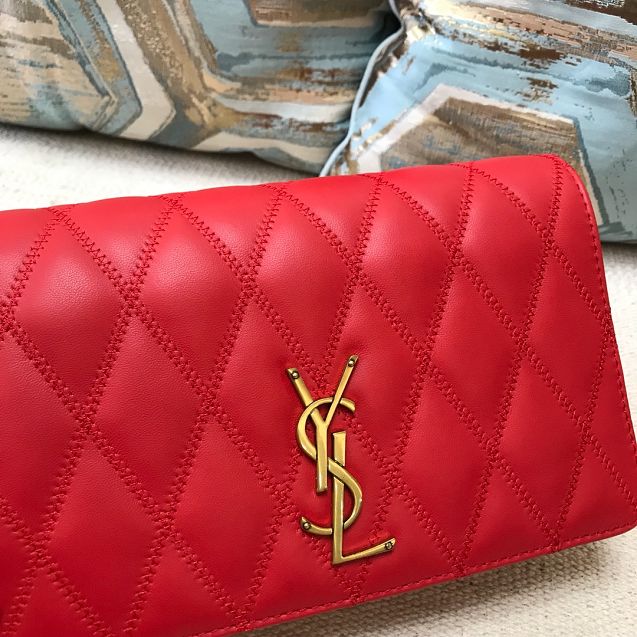 YSL original lambskin angie chain bag 568906 red