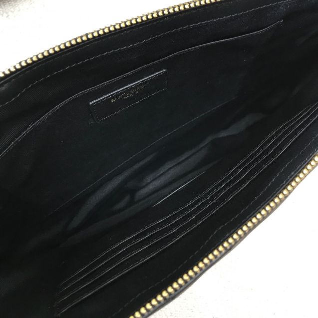 YSL original lambskin clutch bag 585040L black