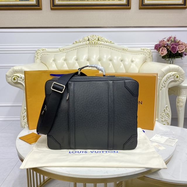 Louis vuitton original calfskin backpack briefcase m30769 black