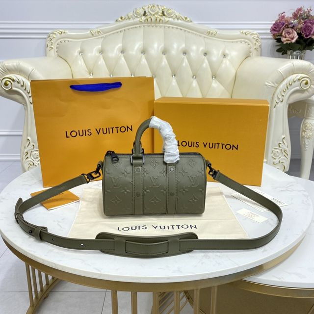 Louis vuitton original calfskin Keepall XS bag M57961 green