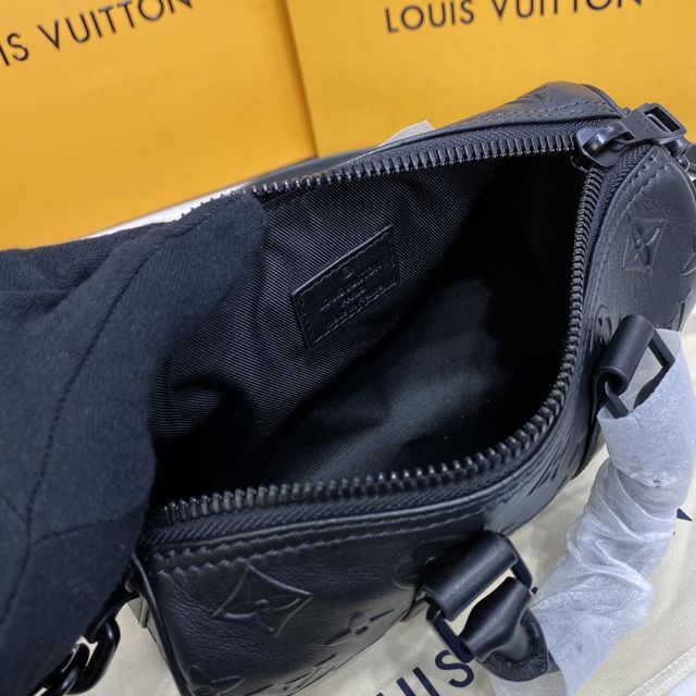 Louis vuitton original calfskin Keepall XS bag m57960 black