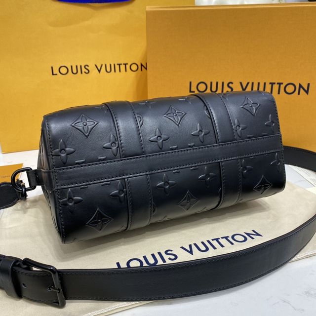 Louis vuitton original calfskin city keepall bag M57955 black