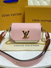 Louis vuitton original calfskin lockme tender bag M58555 pink