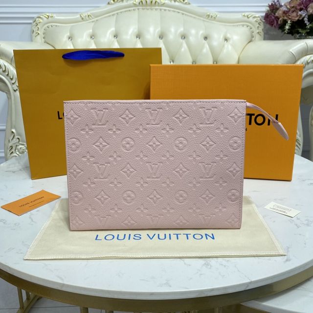 Louis vuitton original calfskin toiletry pouch 26 M45665 pink