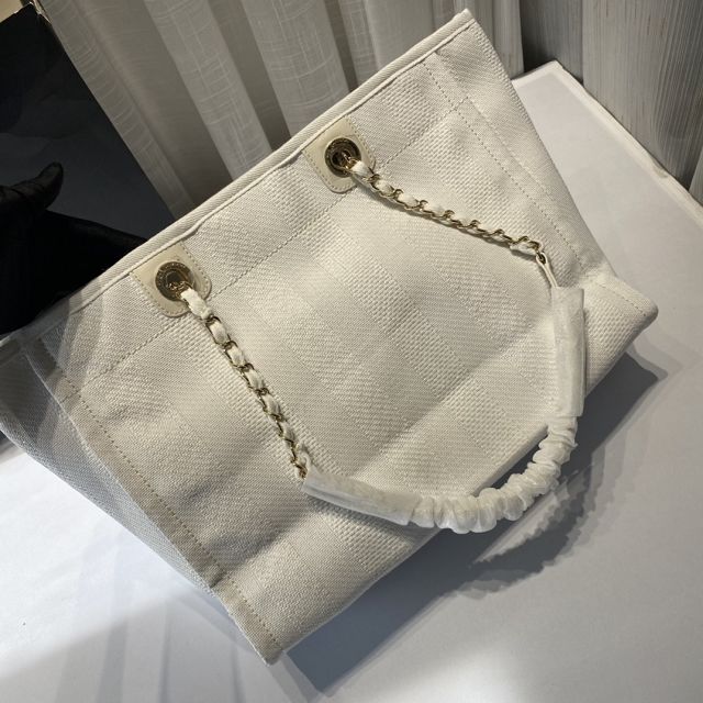 CC original canvas fibers shopping bag A67001 white