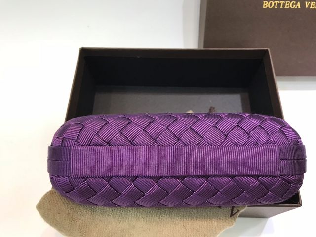 BV original silk knot clutch 113085-2 purple