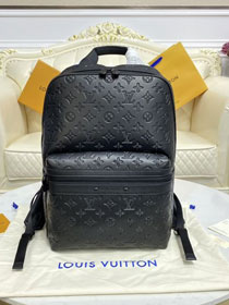 Louis vuitton original monogram calfskin backpack M44727 black