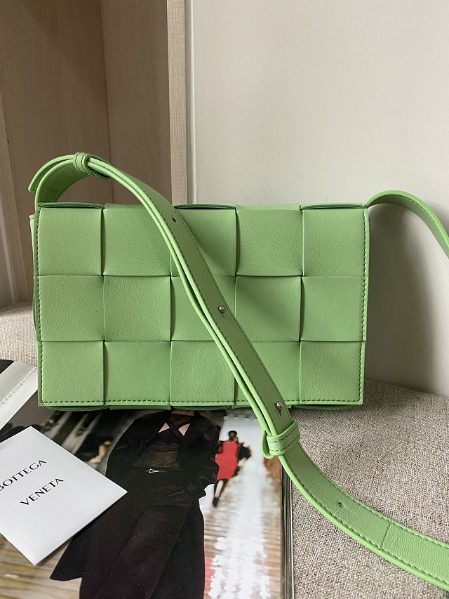 BV original lambskin cassette crossbody bag 578004 avocado