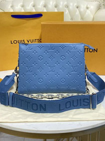 2023 Louis vuitton original lambskin coussin pm bag M57936 blue