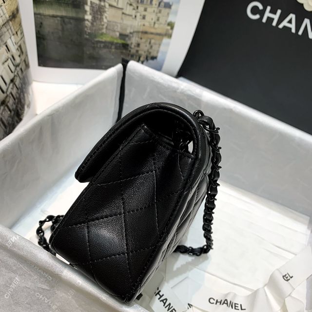 CC original lambskin mini flap bag A69900 black