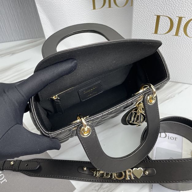 Dior original lambskin small my ABCdior bag M0538-2 black