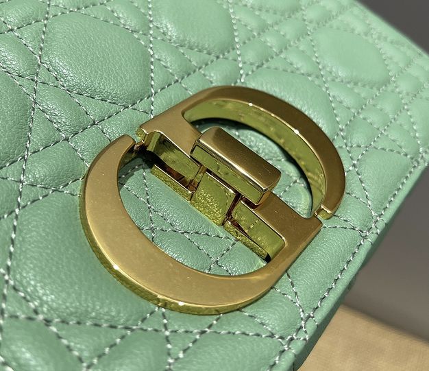 Dior original calfskin medium caro bag M9242 mint green