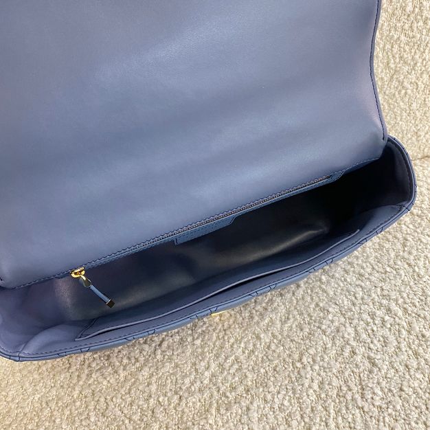 Dior original calfskin large caro bag M9243 blue