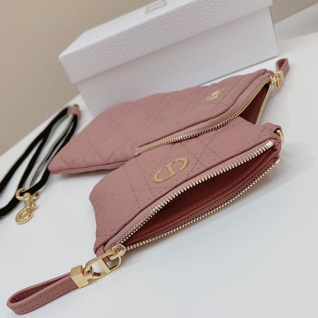 Dior original calfskin multifunctional pouch S5036 pink