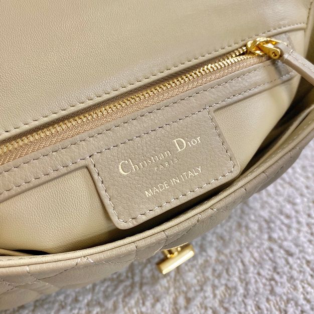 Dior original calfskin small caro bag M9241 beige