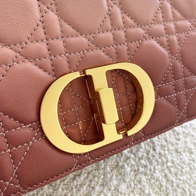 Dior original calfskin small caro bag M9241 pink