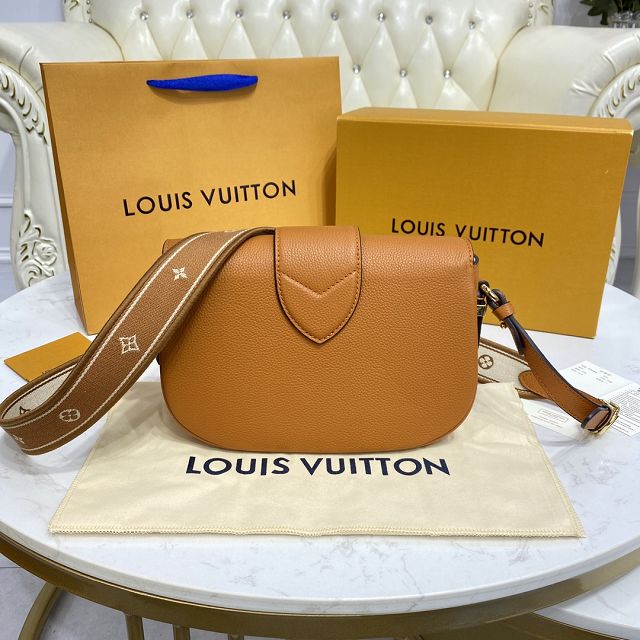 2022 Louis vuitton original calfskin pont 9 soft mm handbag M58968 caramel