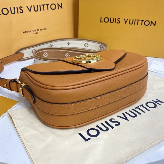 2022 Louis vuitton original calfskin pont 9 soft mm handbag M58968 caramel