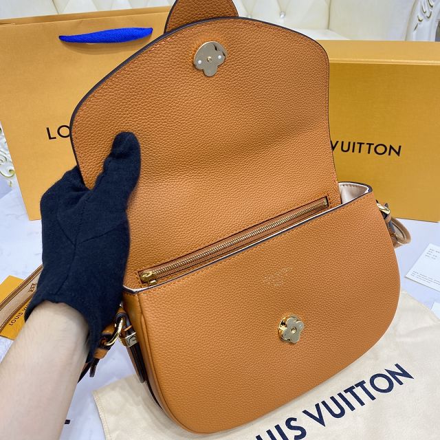 2022 Louis vuitton original calfskin pont 9 soft mm handbag M58968 caramel