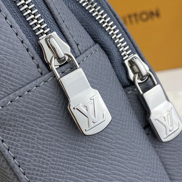 Louis vuitton original calfskin avenue sling bag M30801 grey