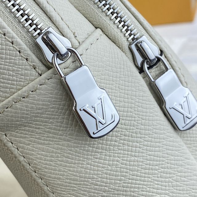 Louis vuitton original calfskin avenue sling bag M30803 white