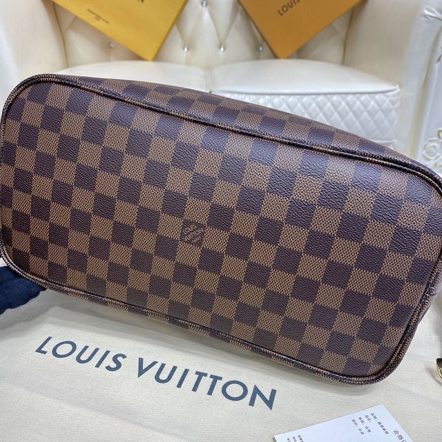 Louis vuitton original damier ebene neverfull mm N41358 red