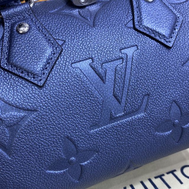 Louis vuitton original monogram calfskin speedy 20 M58958 blue