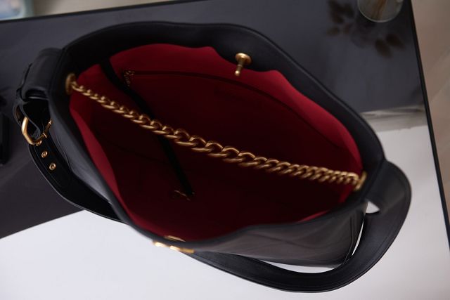 2022 CC original calfskin large hobo handbag AS2843 black