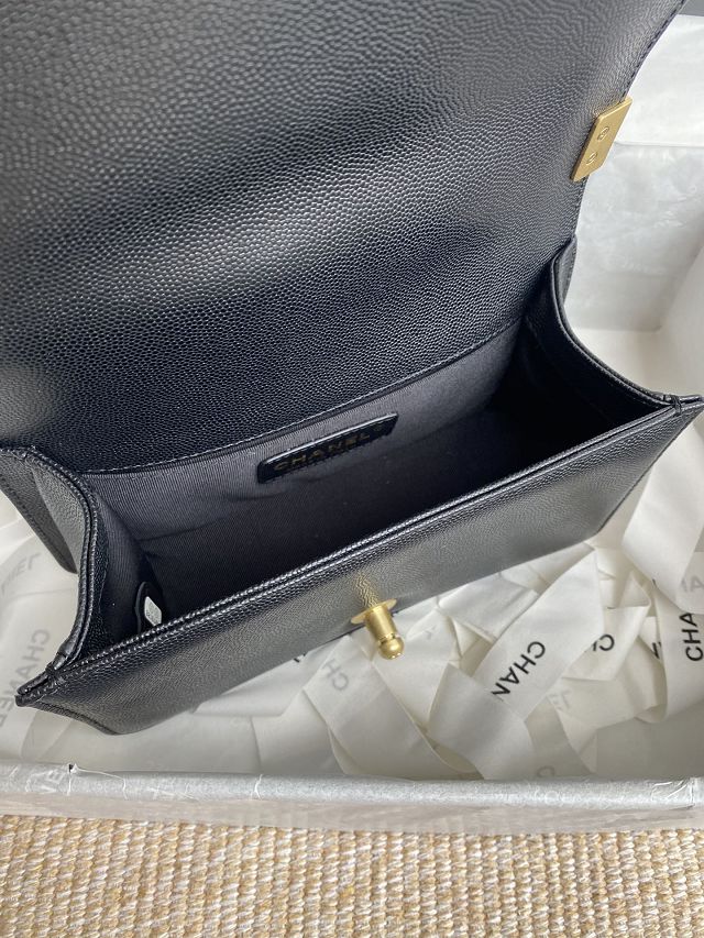 CC original fine grained calfskin small boy handbag A67085-2 black