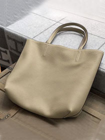 Hermes original calfskin reversible shoping bag K0298 grey