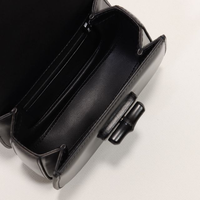 2022 GG original calfskin mini top handle bag 686864 black