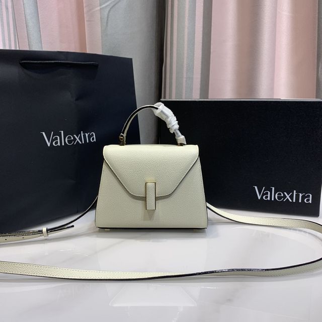 Valextra original calfskin iside nano bag 21028 white