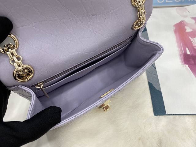 CC original calfskin small 2.55 handbag AS0874 light purple