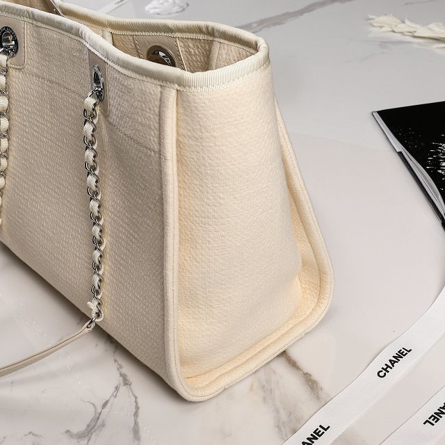 CC original mixed fibers shopping bag A67001-3 white