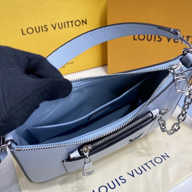 2022 Louis vuitton original epi leather marelle bag M80689 light blue
