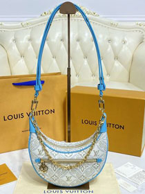 2022 Louis vuitton original textile loop handbag M81094 blue