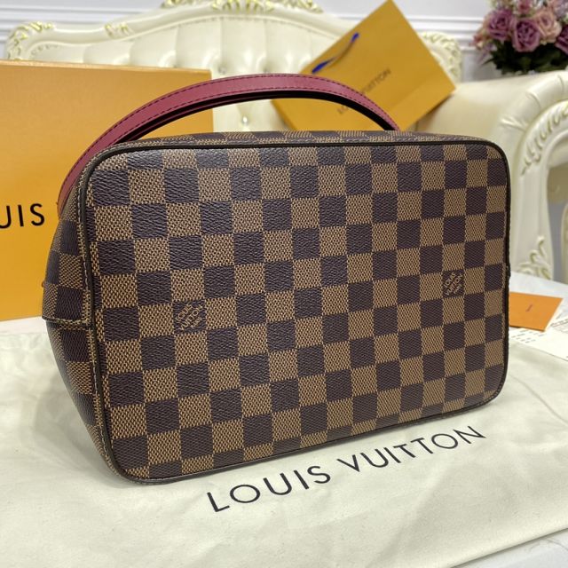 Louis vuitton original damier ebene neonoe bag N40214 burgundy