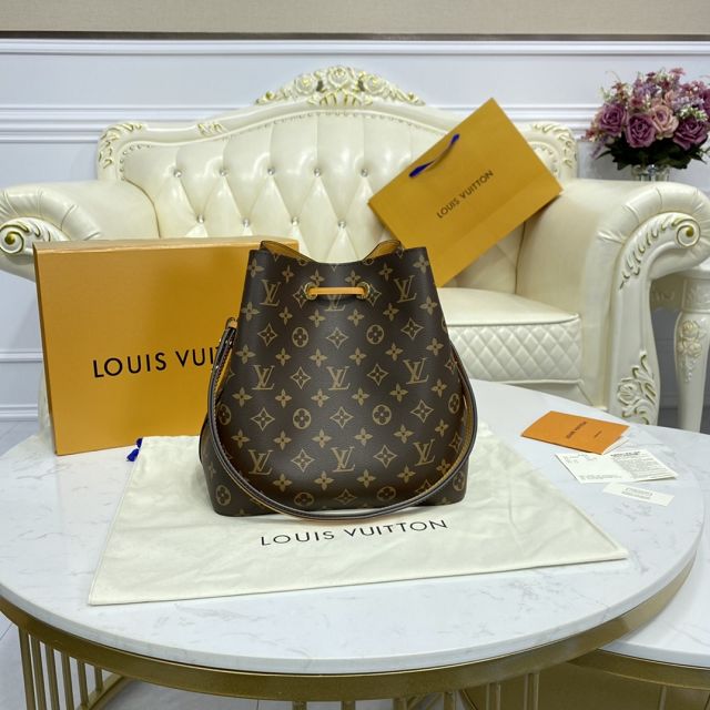 Louis vuitton original damier ebene neonoe bag N40214 yellow