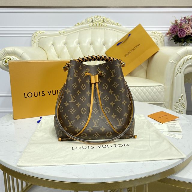 Louis vuitton original monogram canvas neonoe bag m40343 yellow