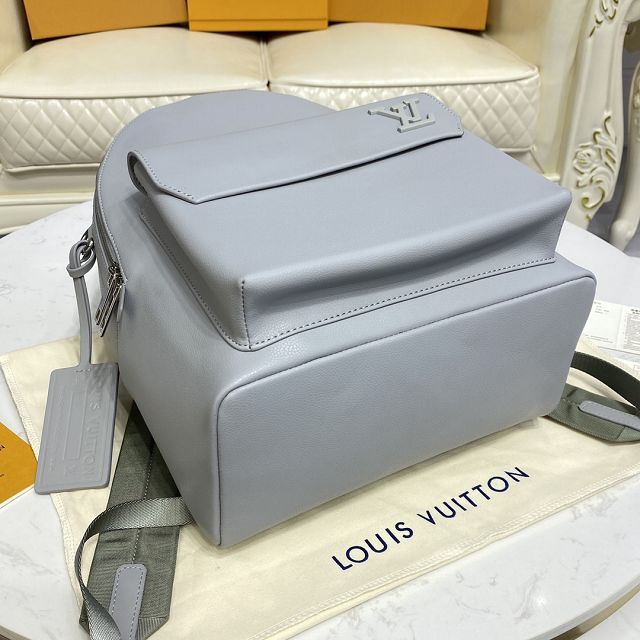 Louis vuitton original calfskin aerogram backpack M57079 grey