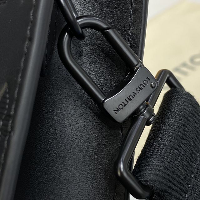Louis vuitton original calfskin gaston wearable wallet M81115 black