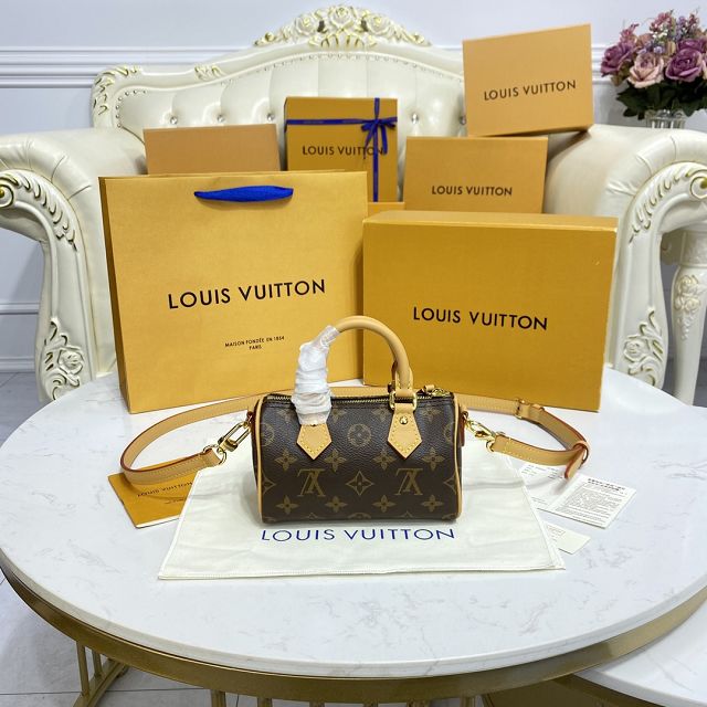 Louis vuitton original monogram canvas nano speedy M81085