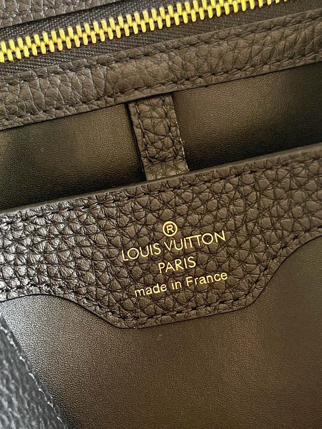 Louis vuitton original calfskin capucines BB handbag M57215 black